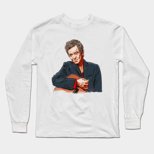 Rodney Crowell - An illustration by Paul Cemmick Long Sleeve T-Shirt by PLAYDIGITAL2020